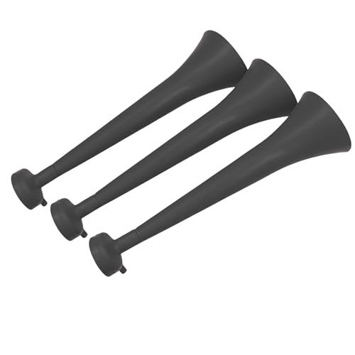 3er-Pack Vuvuzelas aus widerstandsfähigem Kunststoff. Animationstrompeten für Fußball und Sportveranstaltungen. Hupe extremer Lärm 120 DB. Accessoires für Sportfans