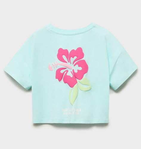 Image of Alan Jones Clothing Girls Crop T-Shirt | Short Length Drop Shoulder Tee | Printed Casual Top for Girls