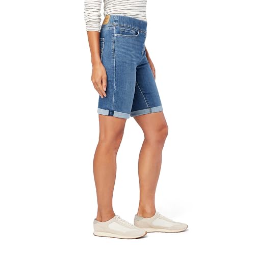 Levi Strauss Signature Gold Women's Totally Shaping Pull-On Bermuda Shorts Mid-Rise Stretch Denim (Also Available in Plus Size), (New) Out of Town, 20 Plus - image 2