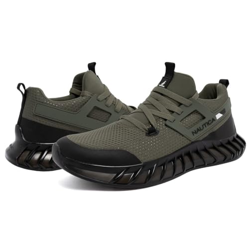 Image of Nautica Men's Casual Fashion Sneakers - Lightweight Lace-Up Athletic Walking Shoes for Gym & Tennis, Comfortable