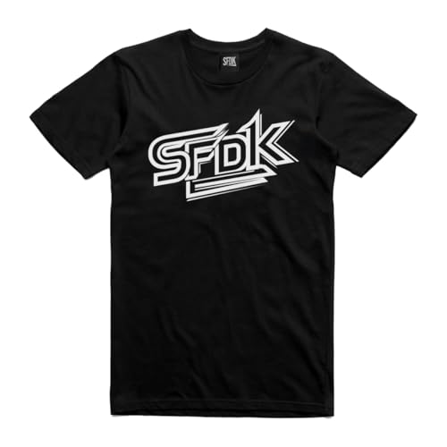 SFDK Camiseta Negra Future. Unisex. Manga Corta. (FR/ES, Letras, 3XL, 4XL, Regular, Regular, Negro)