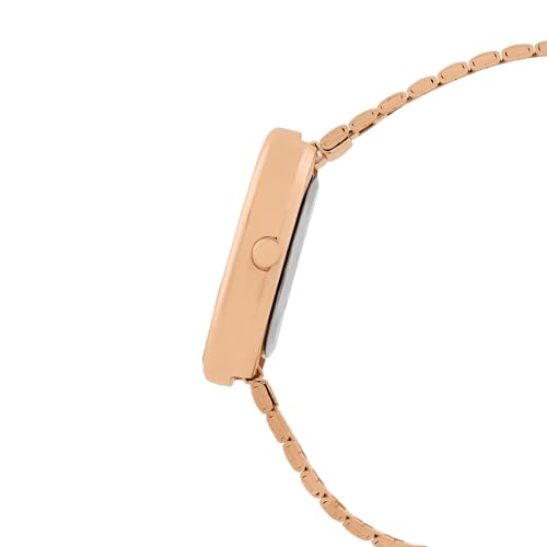 Image of Joker & Witch Eterna White MOP Small Oval Dial Rose Gold Linked Chain Strap Women's Watch