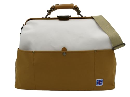 Two-Tone Fashionable Canvas Dareth Boston Bag
