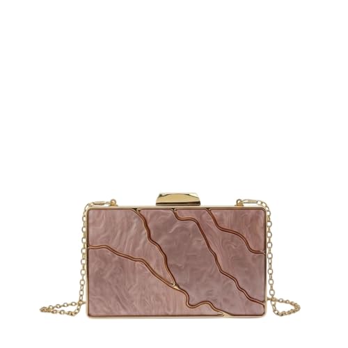 MODELISA - Bolso Clutch Cartera De Mano Hombro Fiesta Boda Ceremonia Mujer (Rosa)