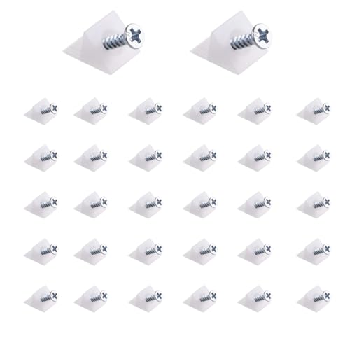 Drawer Repair Wedges,Plastic Corner Braces for Fixing Sagging Drawers,Includes Screws for Easy Installation (White, 100pcs)