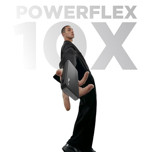 Image of Intex PowerFlex 10K 10000mAh Power Bank with 12W, Dual USB Output, Type-C & Micro USB Input, LED Battery Indicators, Portable Charger for Smartphones & Tablets (Black)