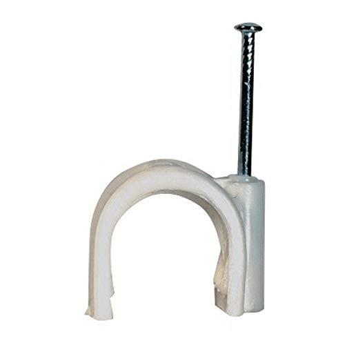 elettrocanali Ecgt6bw50 Lot de 50 agrafes de 5 à 6 mm de diamètre Cover