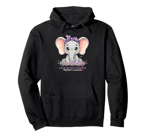 El amor nunca olvida el elefante de conciencia sobre el Alzheimer Sudadera con Capucha