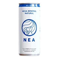 Agua en lata NEA. Agua Mineral Natural - Pack 24 unidades x 33cl. Agua en caja de 24 latas de 33cl. Agua mineral en lata. Agua mineral pack 24.