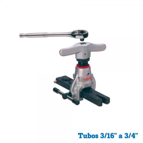 Abocardador de carraca para tubos de 3/16" a 3/4"