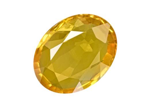 Zafiro amarillo natural de 7,85 ratti piedra preciosa Pukhraj limpia