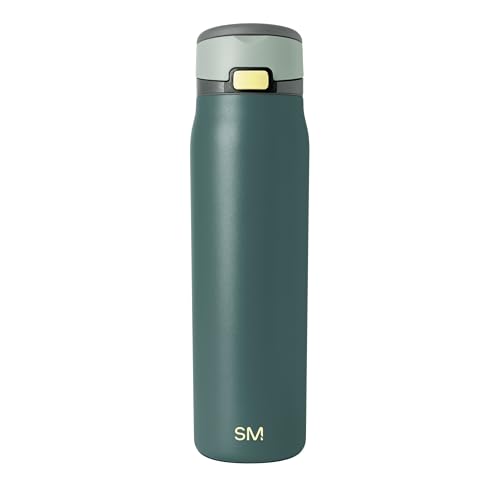 Simple Modern Mesa Loop Water Bottle with Straw | 30oz Cup Holder Friendly Insulated Stainless Steel Bottles for Travel, Sports and School | Steel Harbor