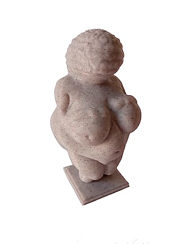 Venere di Willendorf venus Replica statua di museo Riproduzione Paleolitica Figurina decorativa Great Mother Goddess Statue tono leggero