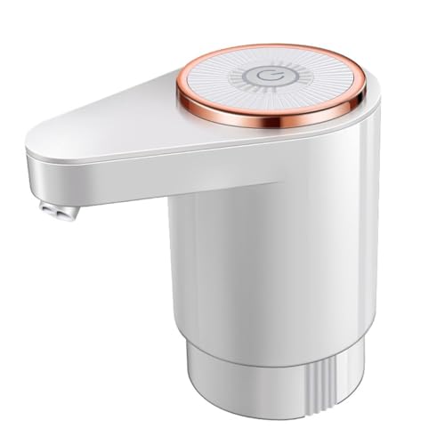 Opiniones de Dispensador de Agua Electrico los mejores 10. 48 Dispensador de Agua Eléctrico Garrafon Manual, Succión Dispositivo Universal Suministro de Agua para Botella de Oficina y Hogar con Carga USB (Blanco)