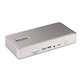 StarTech.com Universal USB4 & Thunderbolt 4 Docking Station, Quad Display on Windows, Dual Display on MacBook, HDMI DP Dock with 98W Laptop Charging