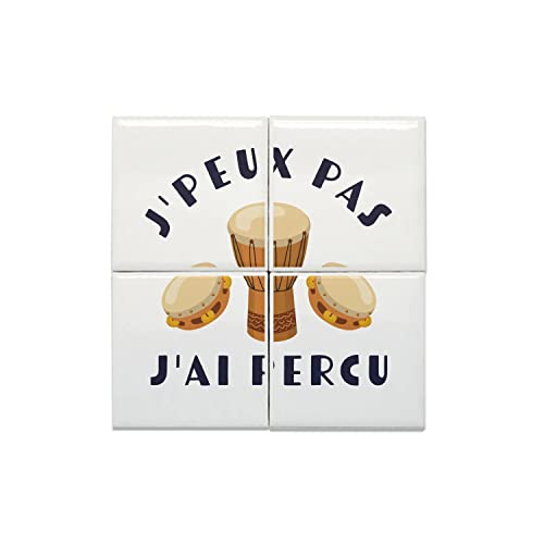 Djembe Carreaux Céramique 20x20 cm pour Ambiance Studio de Musique