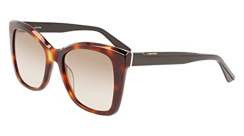 Calvin Klein Women's Sunglasses CK22530S - Brown Havana with Gradient Khaki Lens by Calvin Klein - Image 2