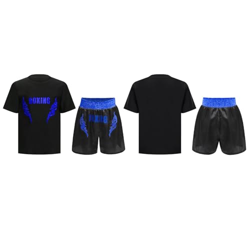 Costume d'entraînement pour enfants anti-frottement t-shirt et boxer shorts