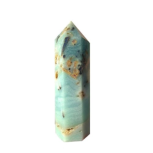 Colonne cristal bleu ciel 10cm idée cadeau bien-être originale pour pendaison de crémaillère