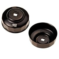 BGS 1046 | Ölfilterschlüssel | 14-kant | Ø 76 mm | für VW, Porsche, Mercedes-Benz, BMW, Audi, Opel | schwarz lackiert