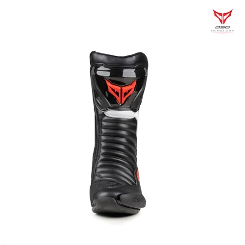 Image of DSG Gp-x Riding Boot-Black Red-(Size-10)