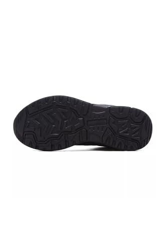 Skechers Skechers Men's 237348 BBK Trekking Low Cut, Black Leather Textile Trim, 10