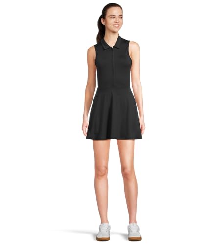 TravisMathew Womens Moveknit Sleeveless Zip Dress 2.0 Black Large