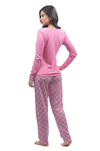 Pijama manga longa com calça estampada