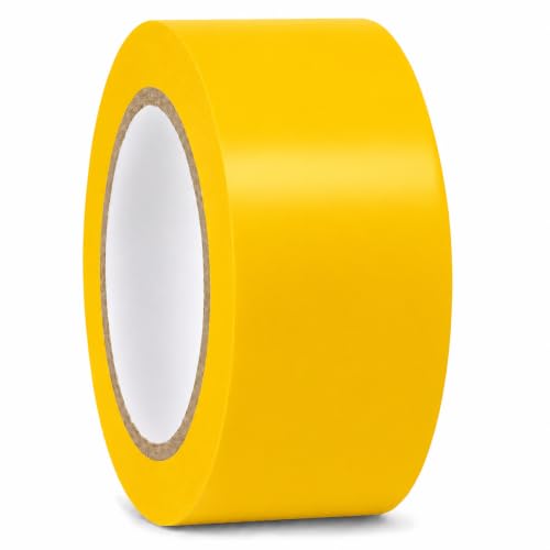 Image of GGR Supplies T.R.U. CVT-536 Yellow Vinyl Pinstriping Dance Floor Tape: 2 in. Wide x 36 yds. Several Colors