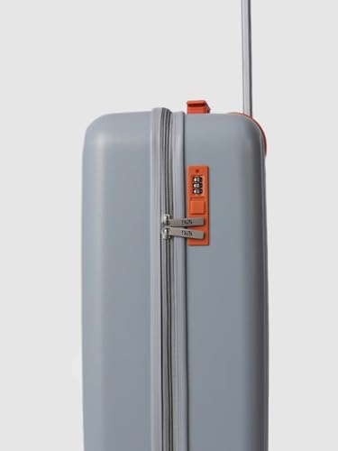 Image of Wiki Ripple Hard Shell Cabin Trolley Bag 55 cm by Wildcraft | Polycarbonate Carry-On Luggage with 8 Spinner Wheels, Combination Lock, Lightweight & Water Resistant Travel Suitcase |Silver