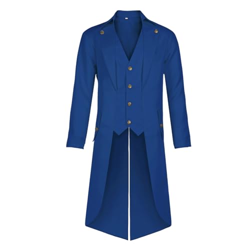 DZMDIP Mens Steampunk Pirate Tailcoat Jacket Gothic...