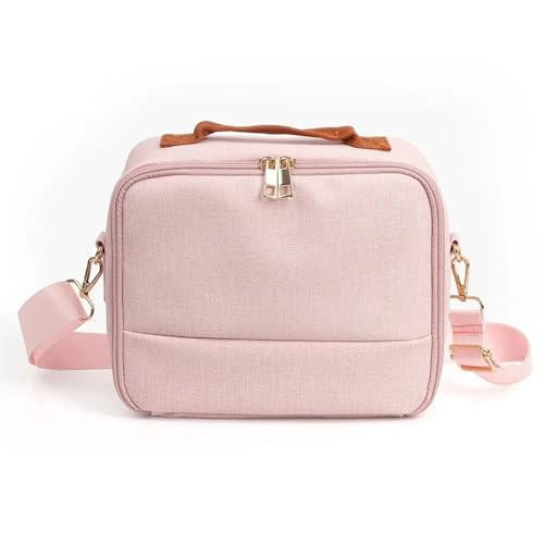 YShiuoL Funda Protectora de Bolso for Mujer y Hombre, Bolsa Almacenamiento for Impresora fotográfica Digital, Funda for cámara instantánea con Correa for el Hombro Funda Camara Reflex(Pink)