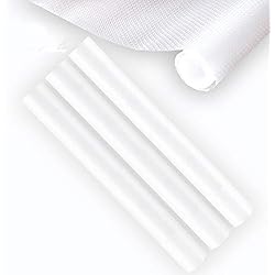 Cajones Refrigerados Para Cocina Alfombrilla antideslizante e impermeable para armario, no adhesiva (transparente, 3 rollos, 45 x 150 cm) goma EVA, para armario, cajón y refrigerador, antiincrustante, antihumedad, para casa u oficina