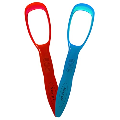 Image of plastic tongue cleaner for new generation pack of 2