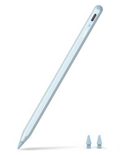 Metapen Pencil A8 for Apple iPad 2018-2025, (2X Faster Charge), Tilt Sensitivity, Pixel Precision, Stylus Pen for iPad 11/10/9/8/7/6th Gen, Pro 12.9/11/13-inch M4, Air 3/4/5/M2/M3, Mini 5/6th, Blue