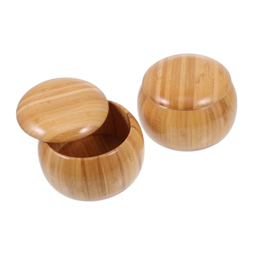 Boîtes à échecs bambou légères et résistantes boîtes compactes de rangement jeu go - 2