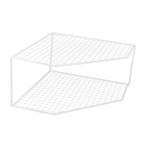 DIYEAH Organizador para Ollas y Sartenes de Doble Capa Resistente al Desgaste Estante Multifuncional para Cocina Doméstica Diseño con Esquinas Redondeadas y Amplio Espacio para