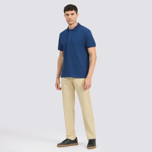 Image of Campus Men Cotton Polo T-Shirt