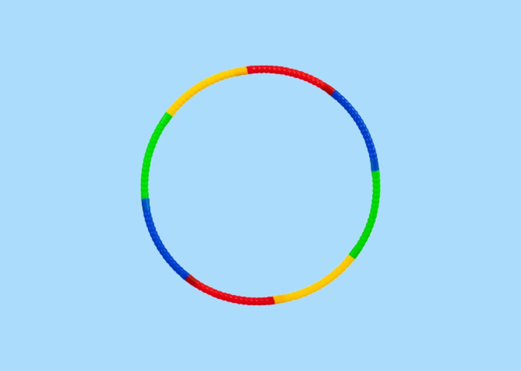 Quasar Classic Hula Hoop Consists of Inter-Lockable, Also Use Sport Playing Outdoor Indoor Children Adult, Teenagers Best Fitness Tools Hoops for Weight Loss/Abdominal Shaper (Medium Size Mature couple and teenage daughter Hula Hoop Ring)