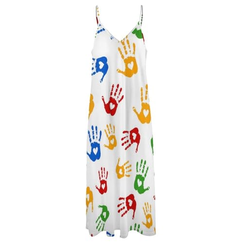 Robe Maxi pour Voyages Légère et Fluide Style Empreinte - 3