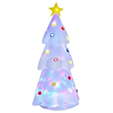 HOMCOM Árbol de Navidad Gigante Inflable e Imperme...
