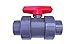 Produktbild EXCOLO PVC Kugelhahn Ventil Kunststoff Kugelventil 32 mm - 63 mm für PVC Rohre für Wasser Pool Teich (Mit 40 mm PVC Rohr Muffen)