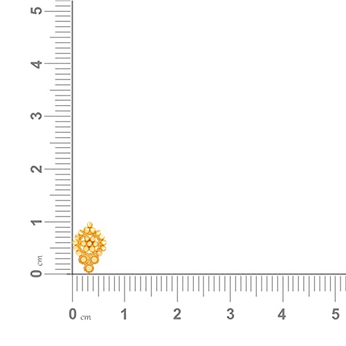 Malabar Gold & Diamonds 22k Yellow Gold Earrings for Women and Girls | 22 kt (916) BIS Hallmark Gold Stud Earrings for Birthday, Anniversary & Festive Gift - Image 5