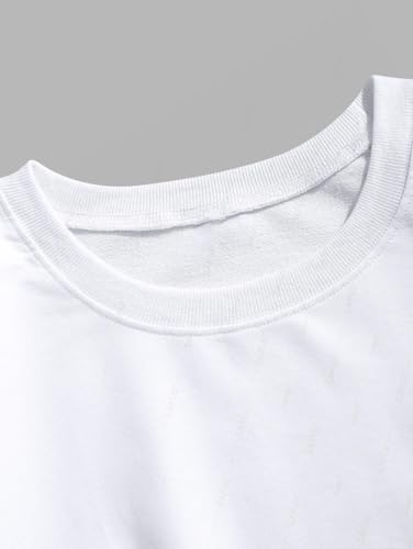 ZAFUL Men's Graphic Sweatshirts Long Sleeve Crewneck Vintage Printed Streetwear Casual Drop Shoulder Pullover Tops3