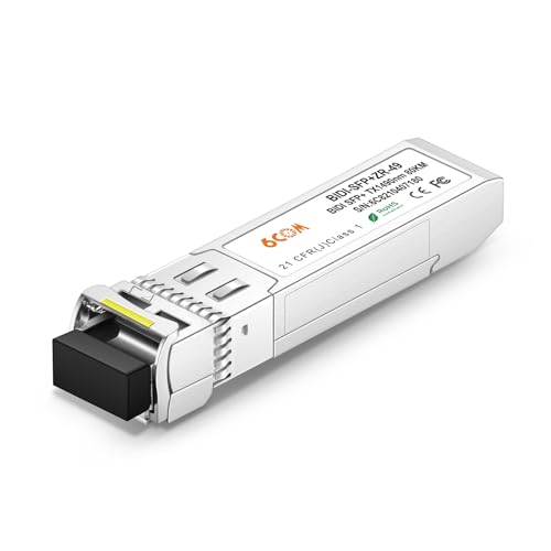 Image of 2 Pair of 10G BiDi SFP+ Transceiver, 10GBase-BIDI 1490nm /1550nm SMF, up to 80km, Compatible with Cisco, Ubiquiti, D-Link, Supermicro, Netgear and Other Open Switches