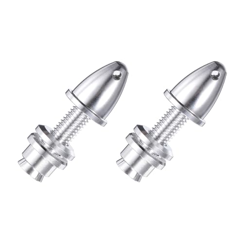 MECCANIXITY Propeller Adapter RC Plane Airplane Spinners, 5mm Aperture and 8mm Output Axle Propeller Adapter Saver for Shaft Brushless Motor Speed Controllers, Pack of 2