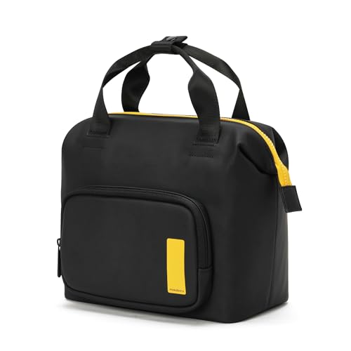 Image of MOKOBARA The Take-Out Lunch Bag - Green Spill-Proof Large & Roomy for Daily Use, Office Carry, Travel, Easy Access & Easy to Clean (Money Moves), Black