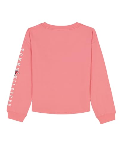 Tommy Hilfiger Girls' Long Sleeve Logo Graphic Crew Neck T-Shirt3