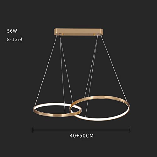 Pendel LED dimmable et suspension moderne en métal pour table à manger et salon