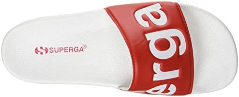 Superga Unisex Mule Beach & Pool Shoes, White White Red A06, 8 US Men | Image 4
